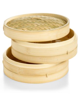 IMUSA - Asian Bamboo Steamer, 10"