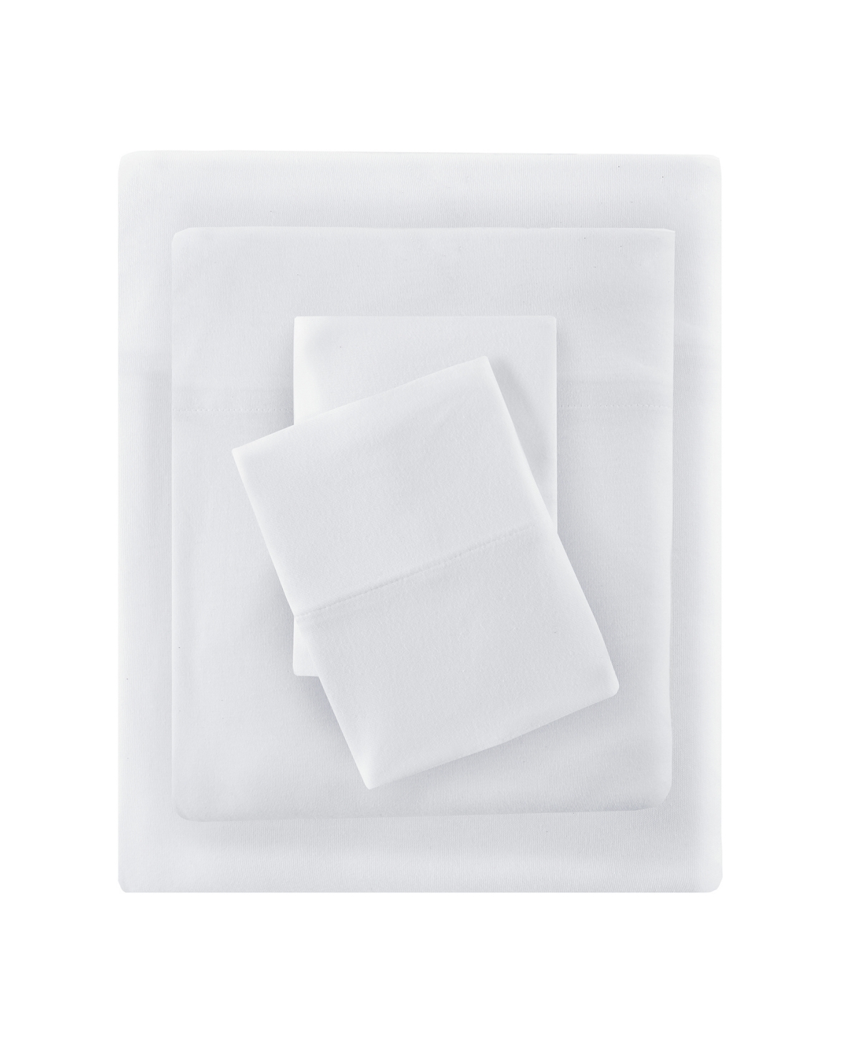 Intelligent Design Jersey-knit Cotton Blend 4-pc. Sheet Set, Full In White