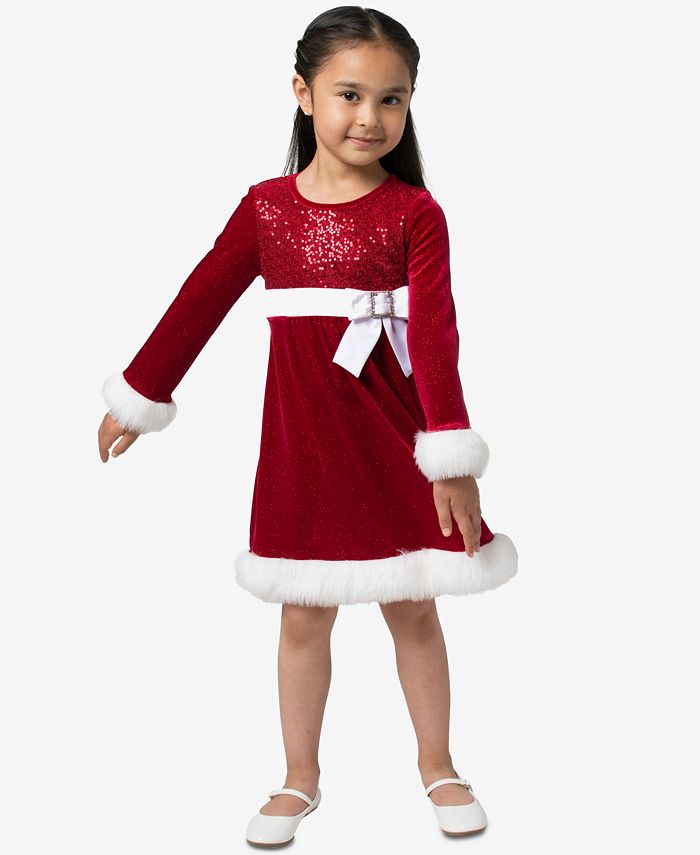 Bonnie Jean Little Girls Santa Dress Macy's