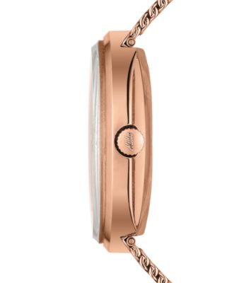 Men's Swiss Automatic Commander Classic Rose Gold-Tone PVD Stainless Steel Bracelet Watch 37mm - A Special Edition