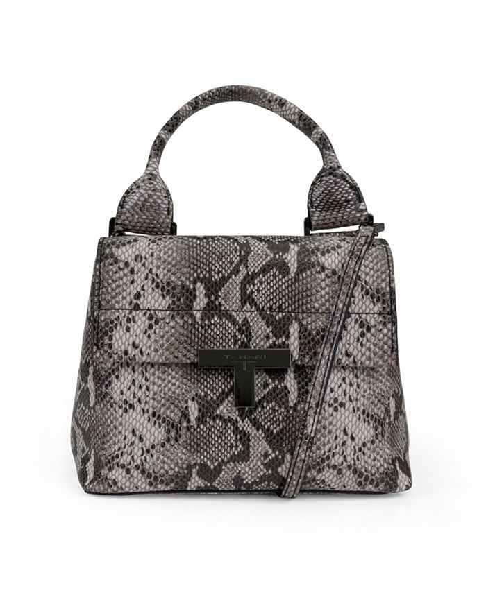 T Tahari Reese Leather Top Handle Crossbody & Reviews - Handbags ...