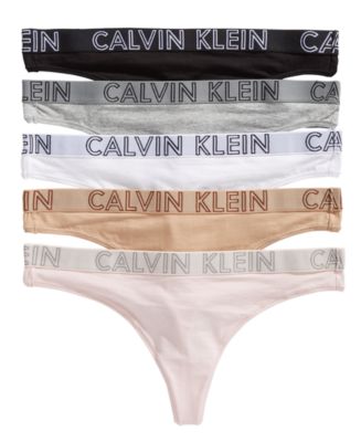 Calvin Klein Women s Ultimate 5 Pk. Outline Logo Thong QD3688 Macy s