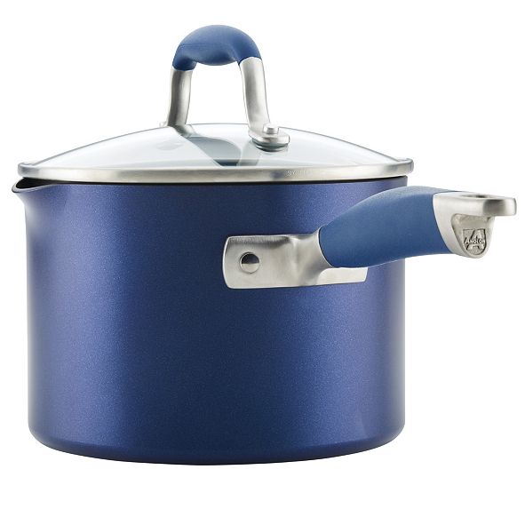 Anolon Advanced Indigo HardAnodized Nonstick 3qt Covered Straining