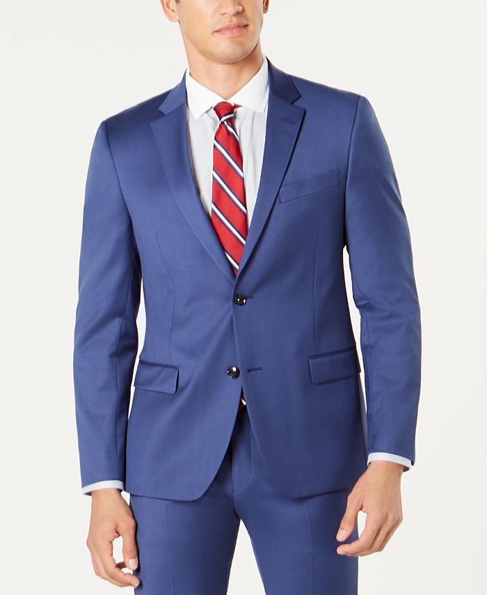 Tommy Hilfiger Men's Slim-Fit TH Flex Stretch Wool Suit - Macy's