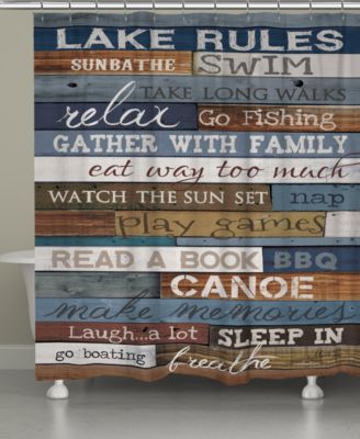 Laural Home Lake Rules Bath Collection Bedding