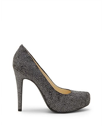 Parisah ombre top glitter platform pumps