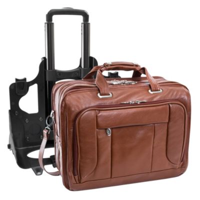 West Town 15" Fly-Through Checkpoint-Friendly Patented Detachable -Wheeled Laptop Briefcase