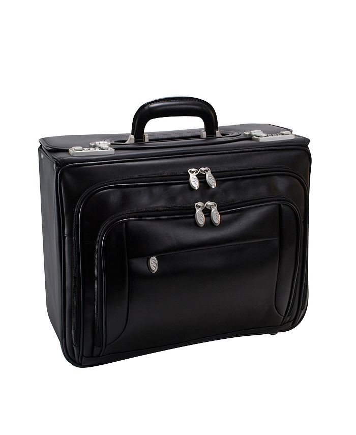 McKlein Sheridan 15" Patented Detachable Wheeled Catalog Briefcase