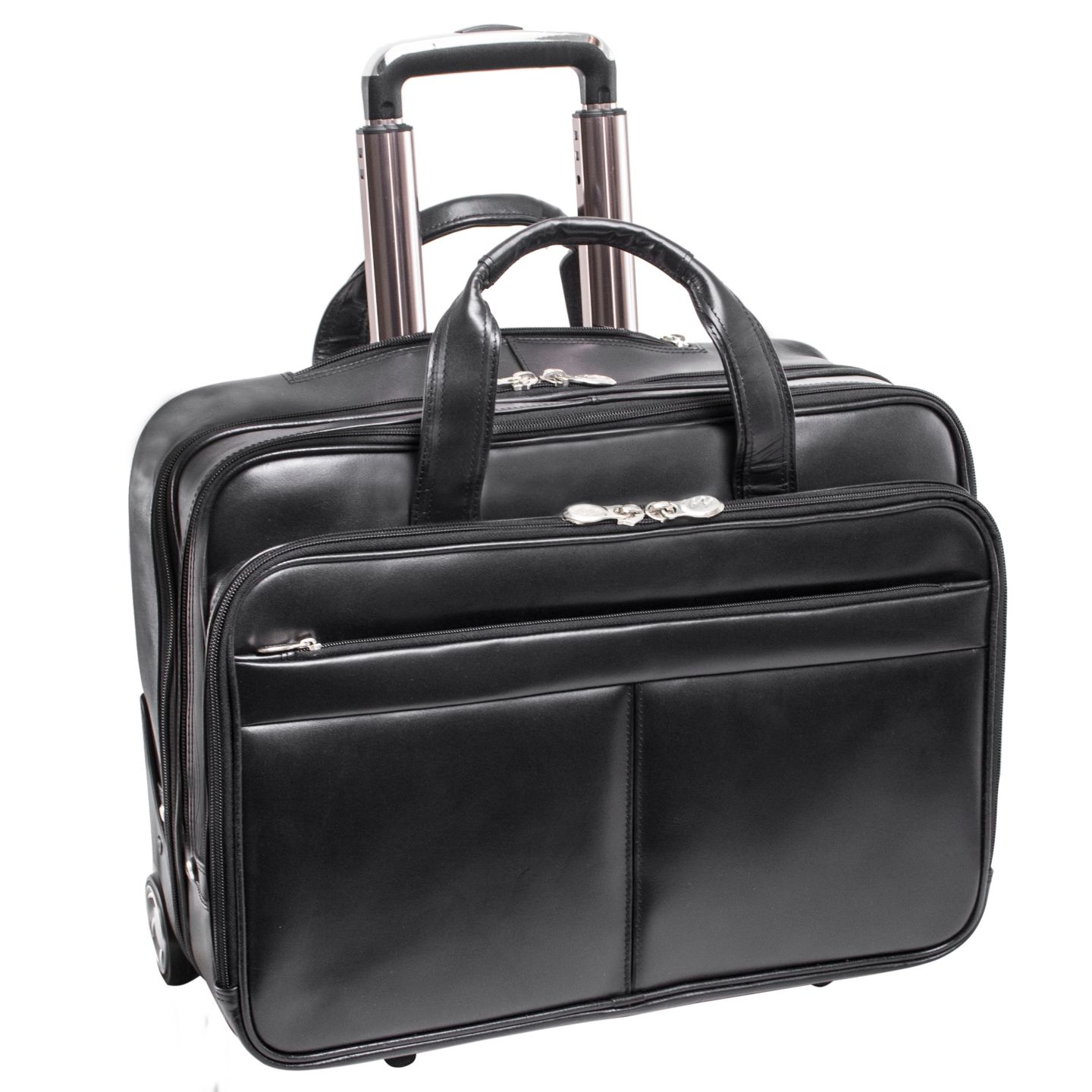 Сумка McKlein Bowery 15" Wheeled Laptop Briefcase, цвет: Чёрный — фото 1