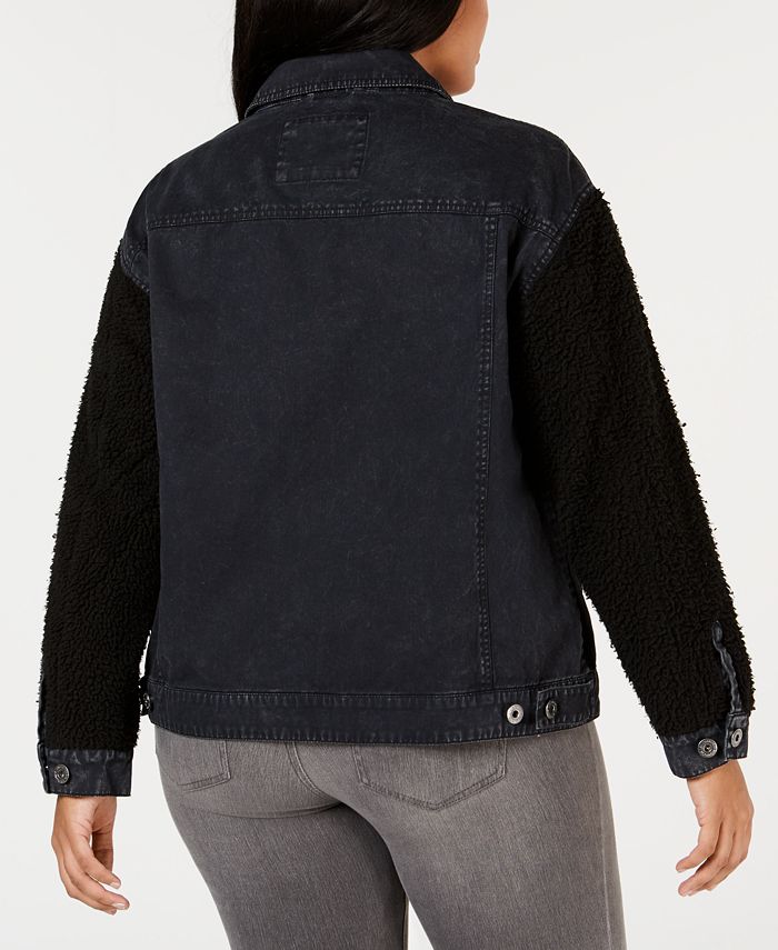 Levi's Plus Size MixedMedia Trucker Jacket Macy's