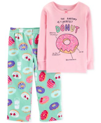 Carter's - Toddler Girls Donut-Print Pajamas