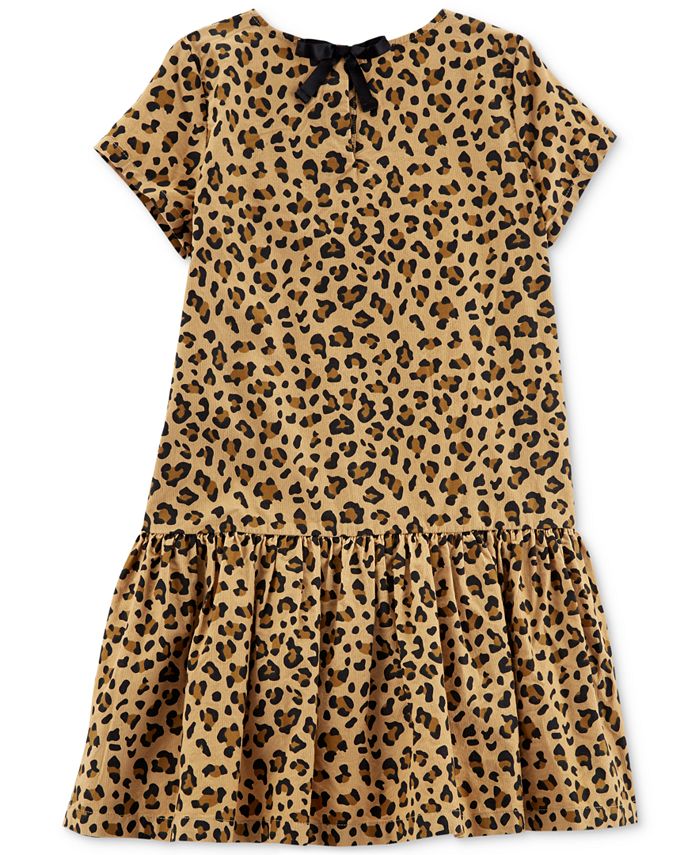 Carter's Little & Big Girls Cheetah-Print Cotton Corduroy Dress - Macy's