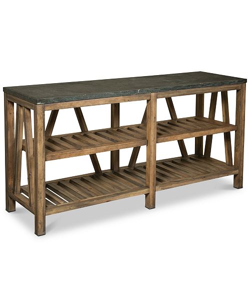 Furniture Breslin Bluestone Sofa Table & Reviews Furniture Macy's