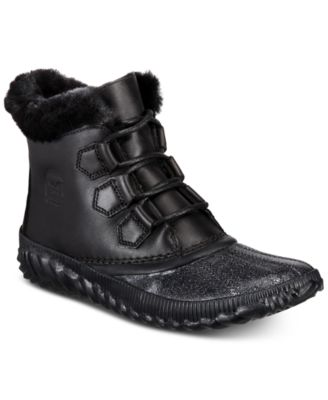 sorel out n about fur lux boot
