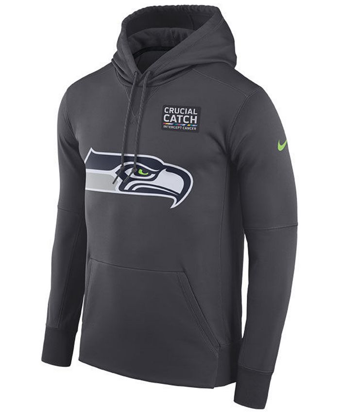 Nike Men's Seattle Seahawks Crucial Catch Therma Hoodie & Reviews ...