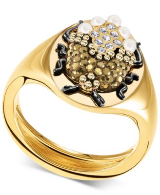 Swarovski beetle ring discount