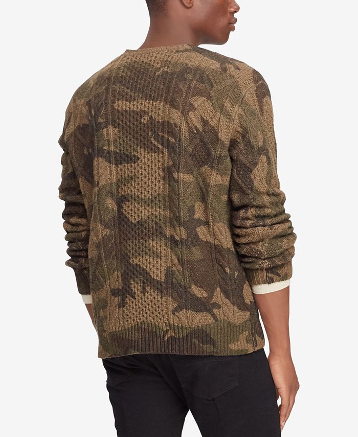 Polo ralph lauren camo sweater Clearance