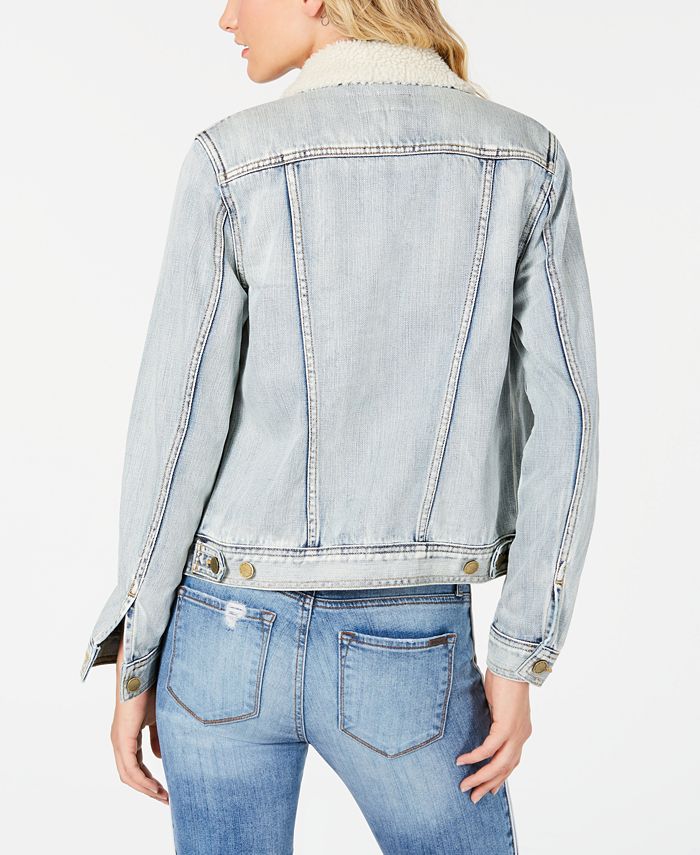 Articles of Society Liz FleeceTrim Denim Jacket Macy's