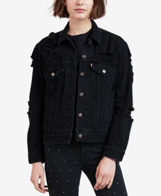 levi's faux shearling denim trucker jacket