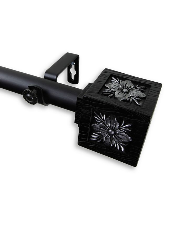 Rod Desyne - Ophelia Curtain Rod 1" OD 160-240 inch - Black