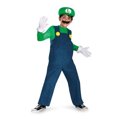 Super Mario Bros. Luigi Deluxe Little And Big Boys Costume - Macy's