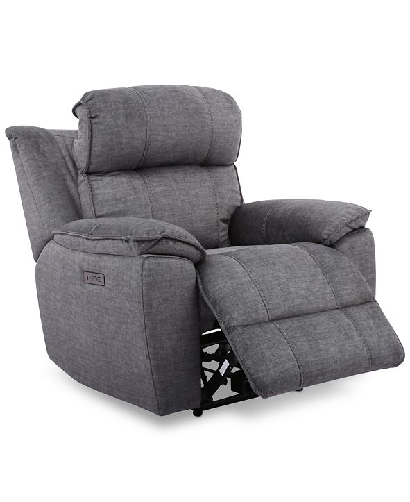 Furniture Fordbridge 39.5" Fabric Dual Power Recliner with USB Power Outlet & Reviews 