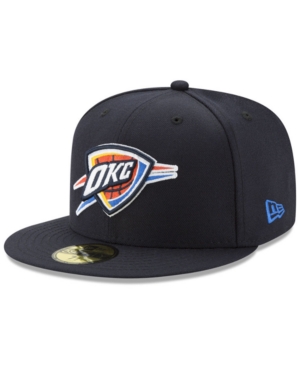 New Era Oklahoma City Thunder Basic 59fifty Fitted Cap 2018 In Black