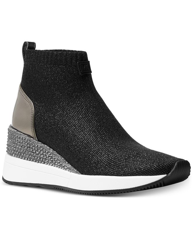 michael kors wedge sneakers macy's