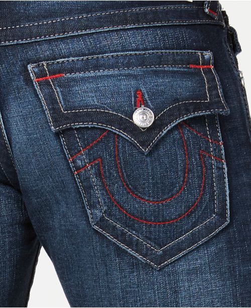 Whiskered skinny men's jeans
