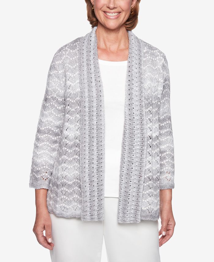Alfred Dunner Stocking Stuffers ShawlCollar Pointelle Cardigan Macy's