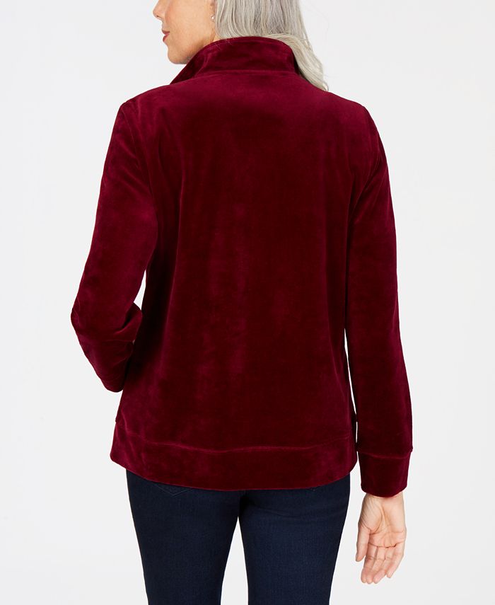 karen scott velour pants