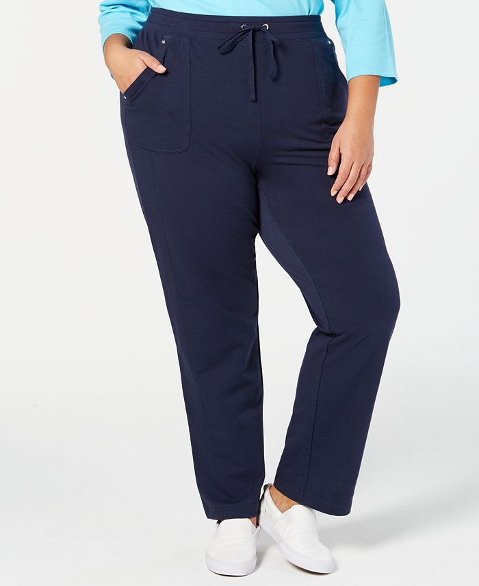 Karen Scott Plus Size Pull-On Pants, Created for Macy's - Macy's