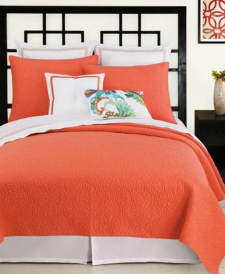 Trina Turk - Santorini Coral Quilted Standard Sham