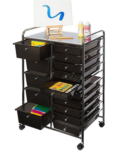 Seville Classics 15 Drawer Organizer Cart Reviews Cleaning