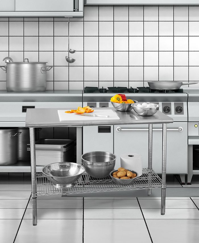 Seville Classics NSF Steel Worktable Macy's