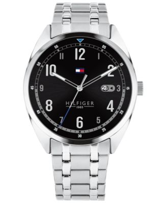 tommy hilfiger men's stainless steel bracelet watch 42mm