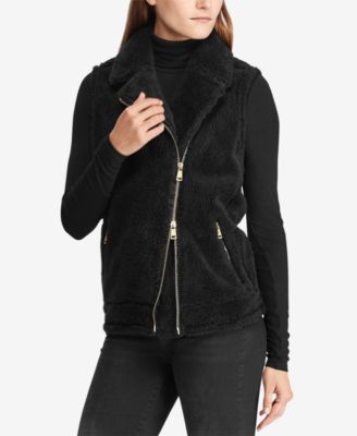 Lauren Ralph Lauren - Faux-Shearling Full-Zip Vest