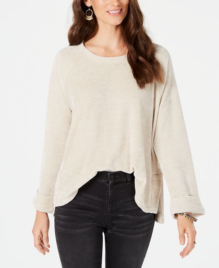 Style Co Chenille Knit Top Created For Macy s Reviews Tops 