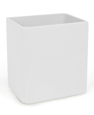 Shop Cassadecor Lacquer Wastebasket In White
