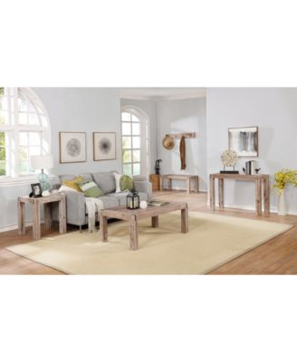 Woodstock Acacia Wood With Metal Inset Console Table