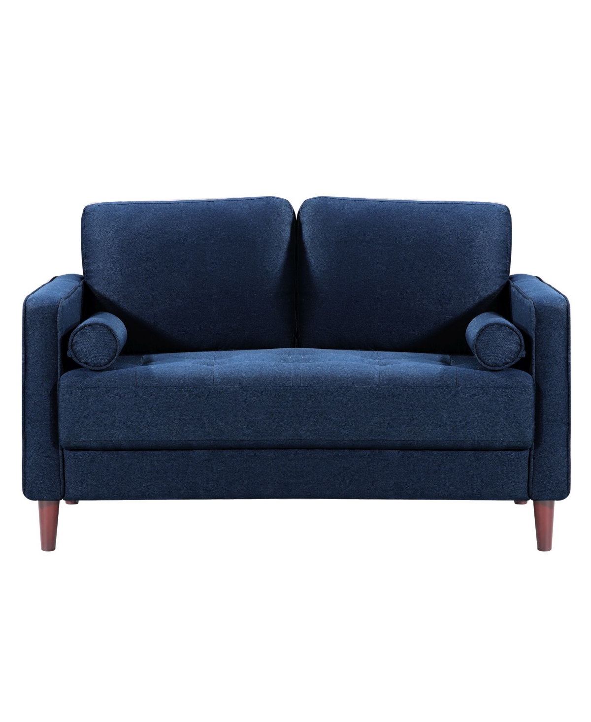 Lifestyle Solutions Lillith Modern Loveseat With Upholstered Fabric And Wooden Frame