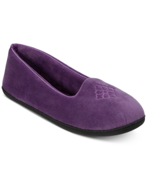 image of Dearfoams Women-s Rebecca Velour Closed Back Slipper