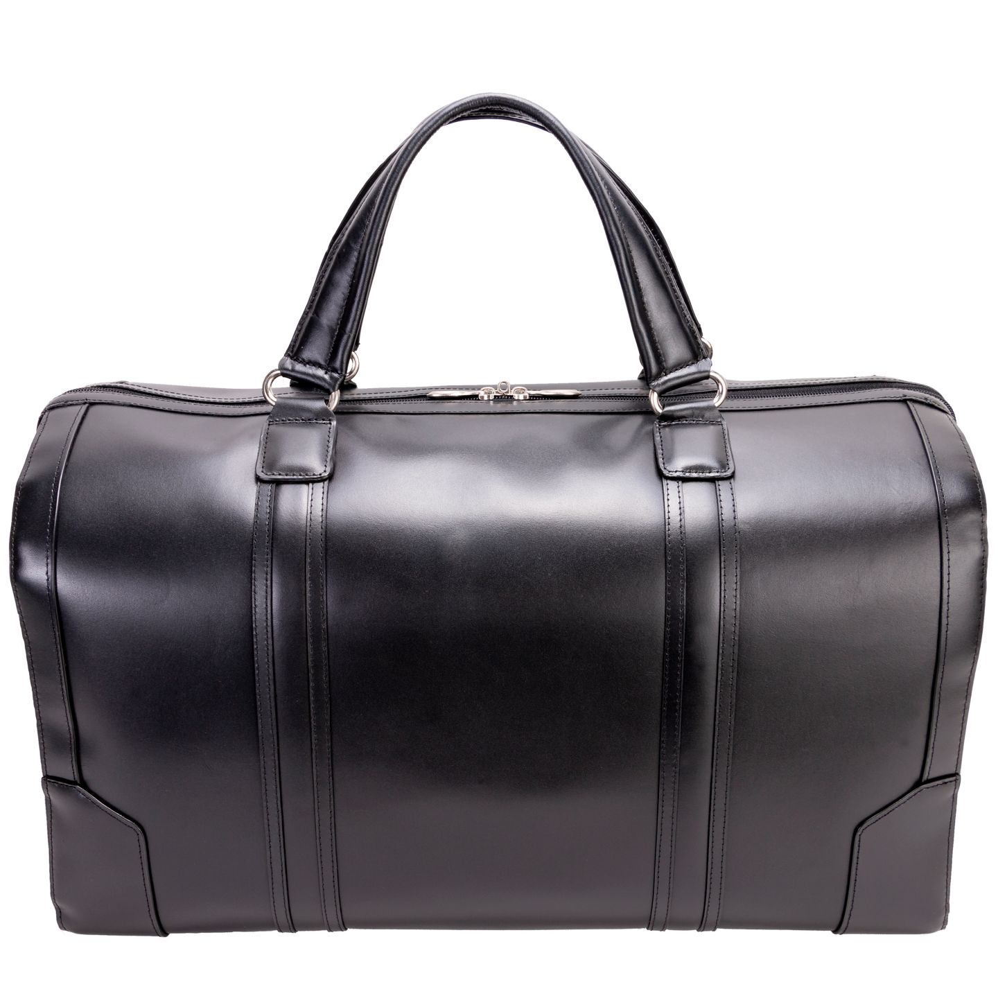 Сумка McKlein Kinzie 20" Leather Duffel, цвет: Чёрный — фото 3