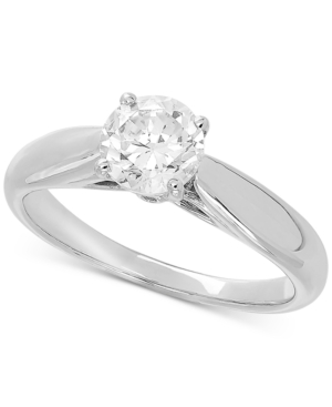 image of Lab Grown Diamond Solitaire Engagement Ring (1 ct. t.w.) in 14k White Gold
