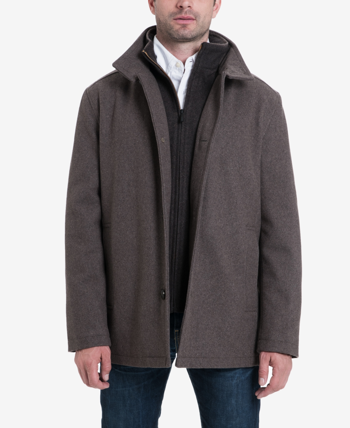 London Fog Coventry Wool-Blend Overcoat | Smart Closet