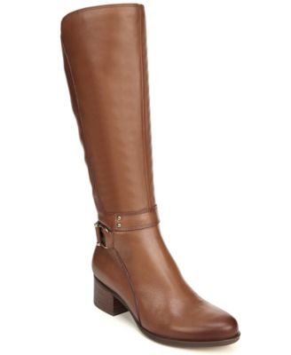 naturalizer riding boots wide calf
