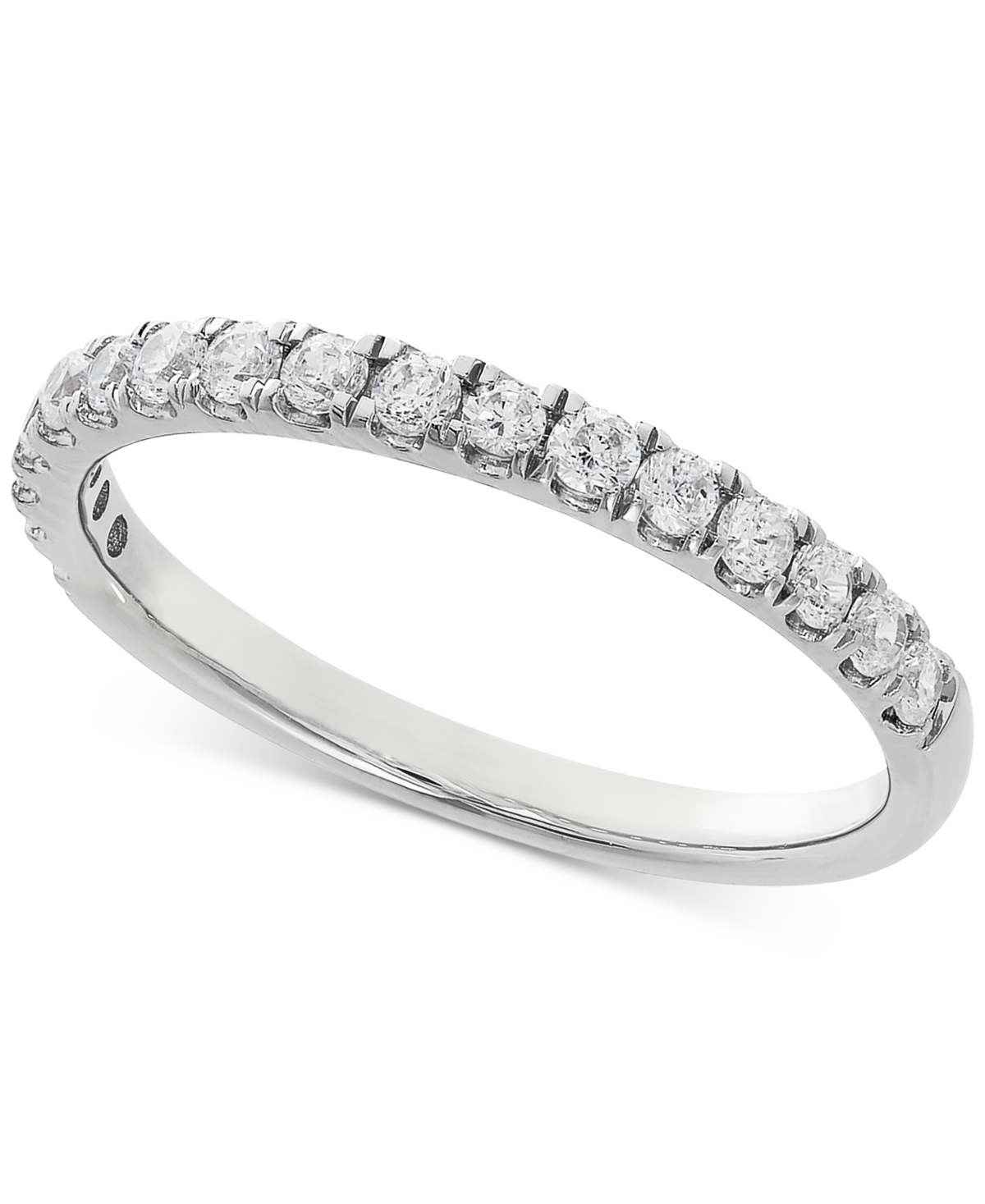 Igi Certified Lab Grown Diamond Band (3/8 ct. t.w.) in 14k White or Yellow Gold - Yellow Gold