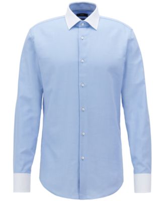 hugo boss contrast collar shirt