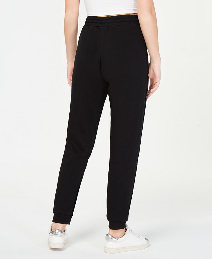 Material Girl Juniors' Side-Snap Jogger Pants, Created for Macy's - Macy's