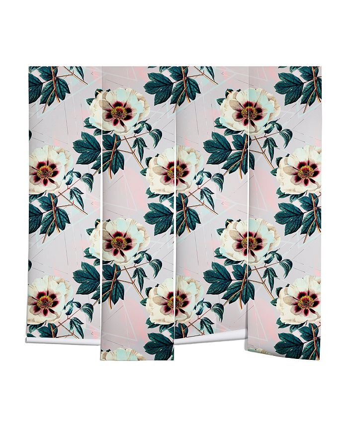 Deny Designs - Marta Barragan Camarasa Flowery blooming with geometric Wall Mural